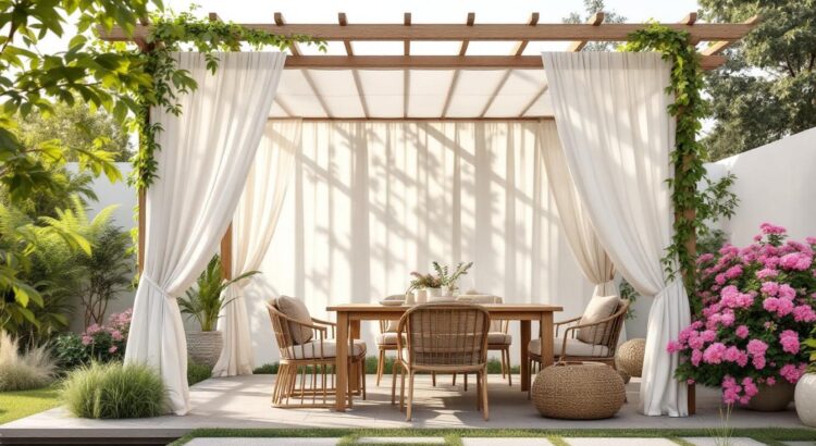 découvrez comment une toile pergola étanche transforme votre jardin en un espace décoratif et convivial, alliant esthétisme et protection contre les intempéries pour une ambiance unique.
