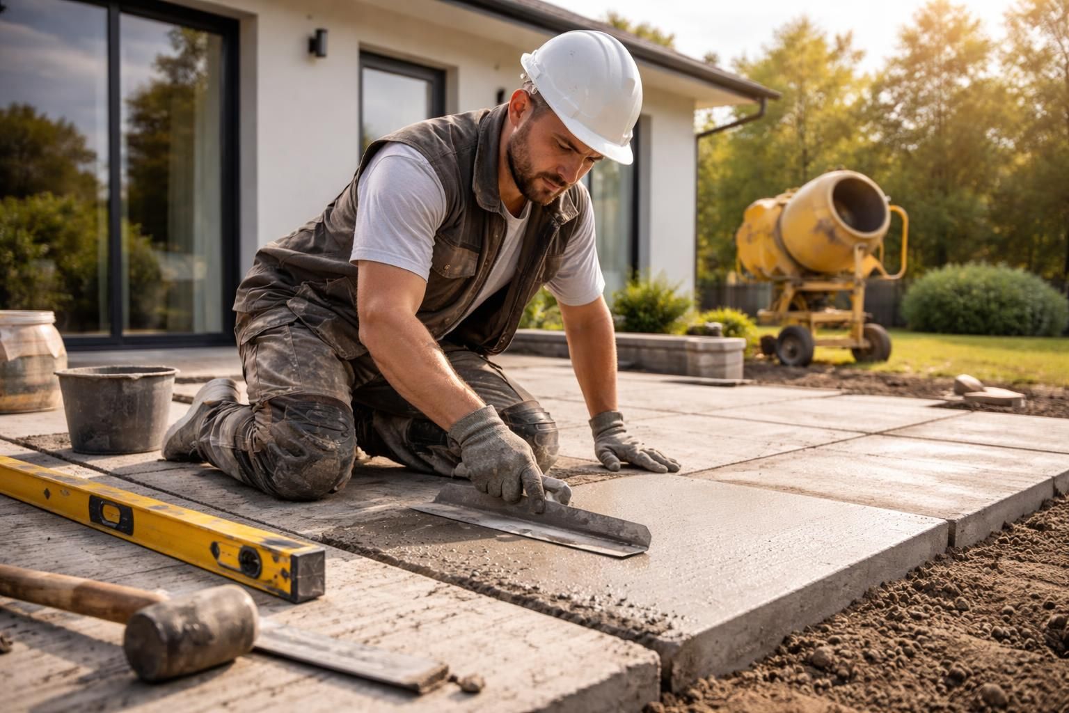découvrez nos conseils pour trouver un artisan terrasse béton compétent et obtenir le meilleur prix pour vos travaux de construction ou rénovation de terrasse.