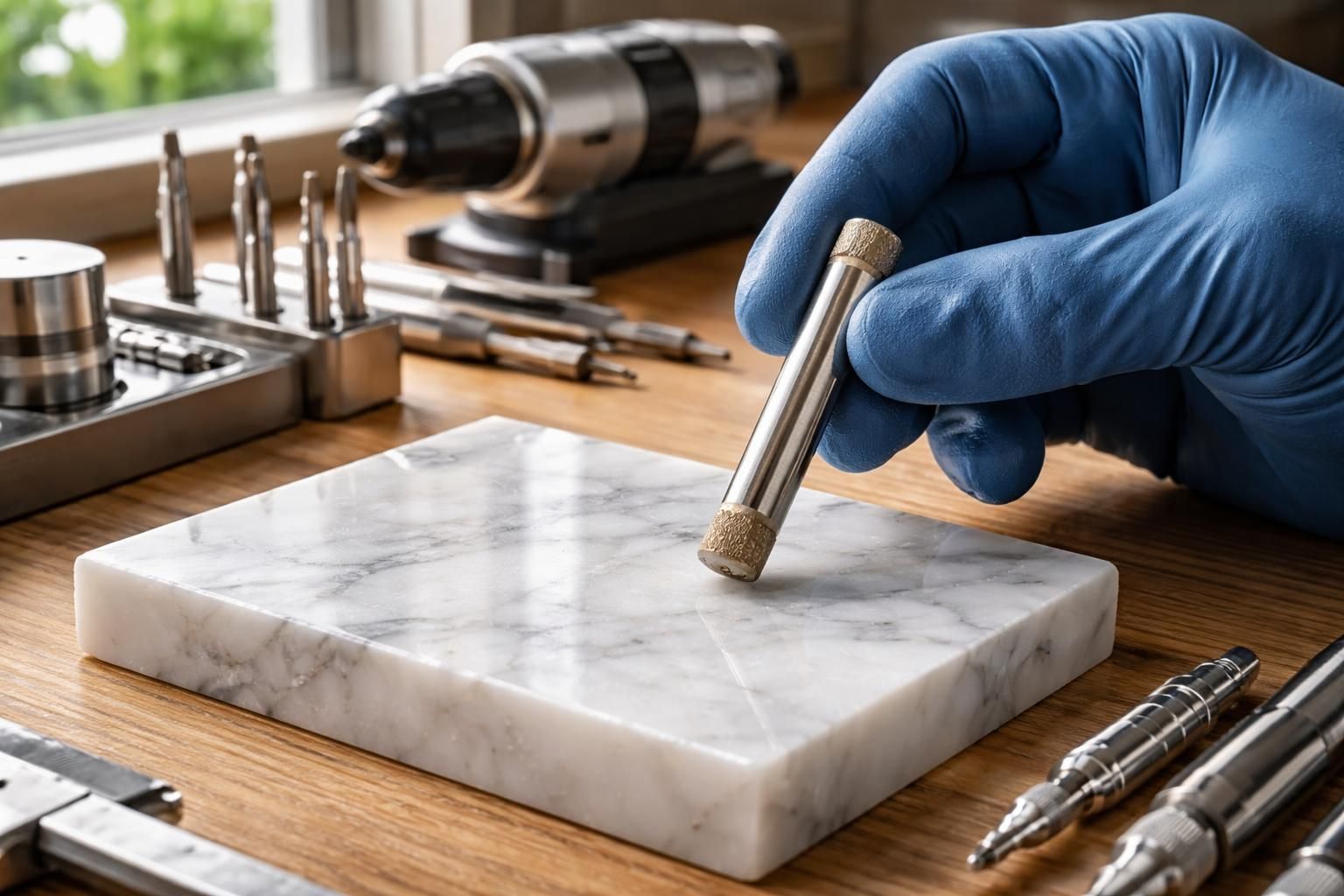 découvrez comment choisir la mèche idéale pour percer du marbre sans le fissurer et réalisez vos projets de bricolage de luxe avec précision et sécurité.
