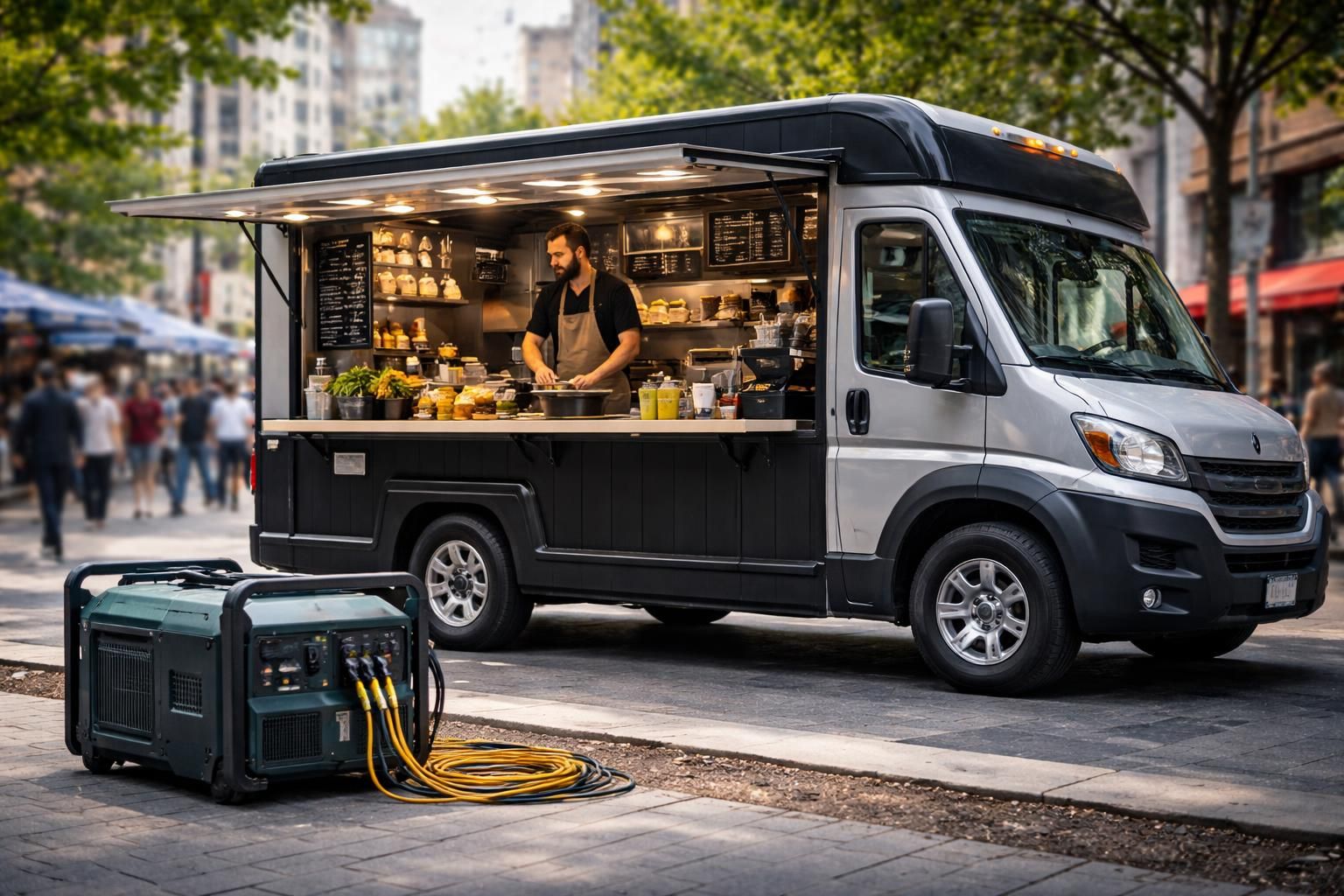 découvrez comment choisir le groupe électrogène idéal pour alimenter votre food truck et garantir une cuisine mobile efficace et performante.