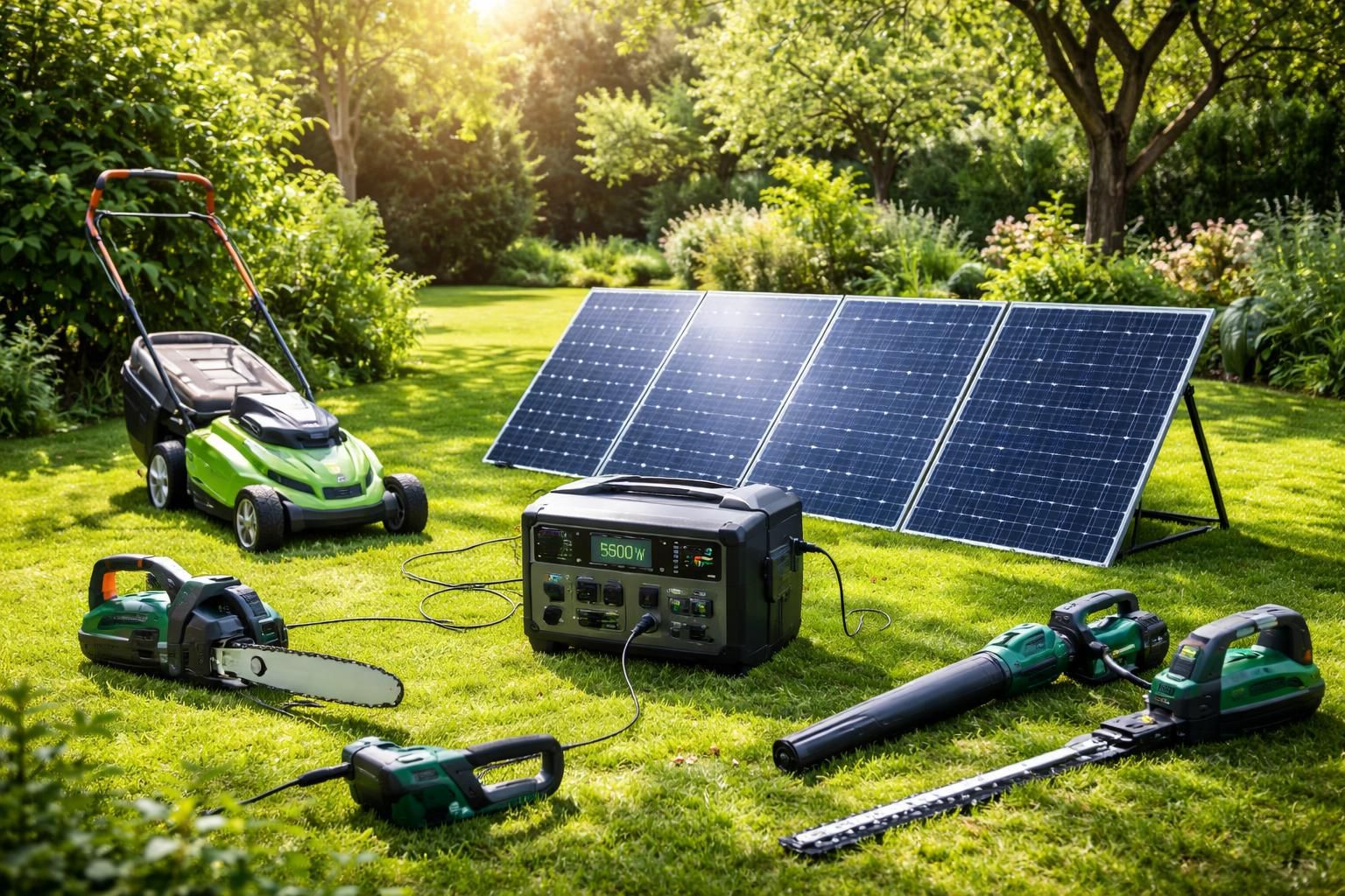 découvrez le groupe solaire 1500w, la solution d'appoint idéale pour alimenter vos outils de jardin de manière écologique et autonome.