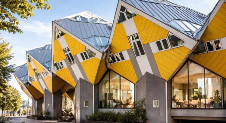 découvrez la maison cube à rotterdam, une architecture unique, et explorez son intérieur innovant lors de votre visite.