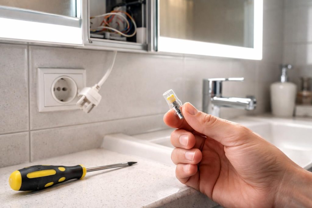 découvrez comment changer une led de miroir de salle de bain en évitant les erreurs courantes pour un éclairage optimal et durable.