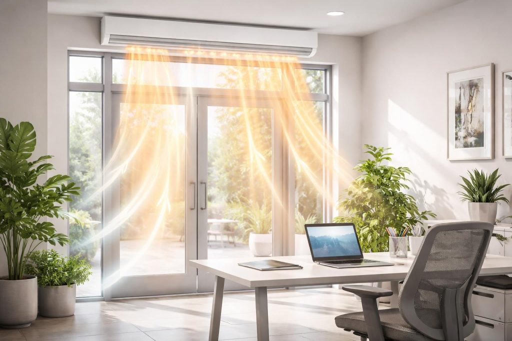 découvrez comment le rideau d'air chaud fonctionne et comment il peut optimiser le confort et l'efficacité de votre espace de travail.