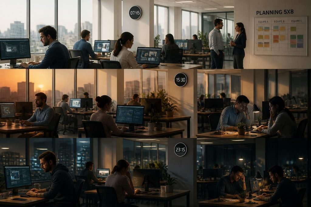 découvrez comment les horaires en 5x8 influencent la productivité des employés et les meilleures pratiques pour optimiser leur efficacité au travail.