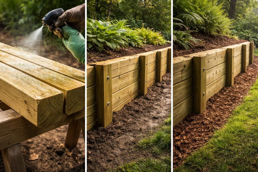 découvrez comment prolonger la durée de vie de votre mur de soutènement en bois grâce à des traitements préventifs efficaces et adaptés.